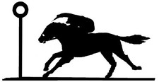 Large Horse Racing Weathervane