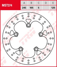 TRW MST374 Fixed Brake Disc