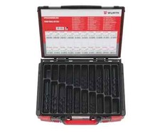 WURTH 155pc DRILL BIT SET - in System Case - TYPE RN 118°  HSS - 1mm - 10.5mm