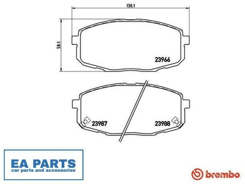 Brake pad set - pad,