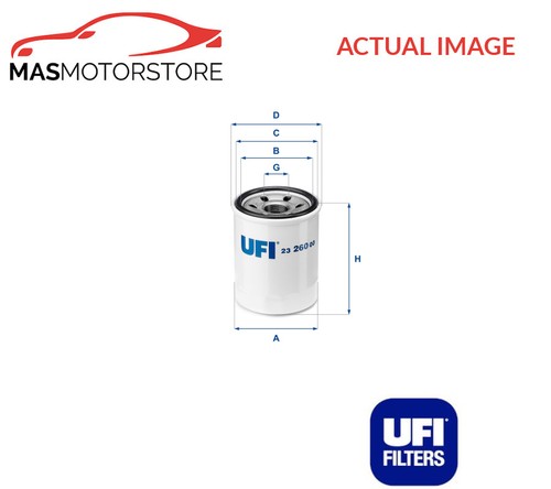 Engine oil filter ufi 2326000 - filter,