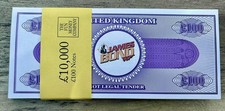 JAMES BOND THEMED POUNDS (PRETEND) Play Money Prop/Party Cash/Fun Casino night