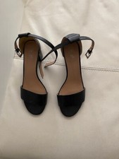 TU -black sandals with block heels - size UK6