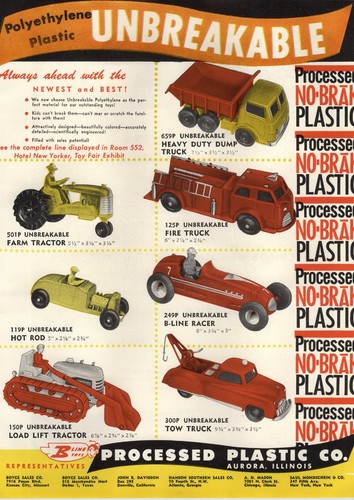 1954 paper processed - paper, lastic