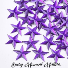50 x ACRYLIC RHINESTONE FACETED STAR FLAT BACK 13mm EMBELLISHMENTS Various Cols