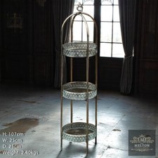 Moroccan 3 Tier Round Shelf