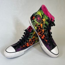 Converse Chuck Taylor All Star Blacklight Skull Mushroom Psychedelic Mens 11