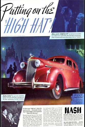 Classic nash car ad - nash,