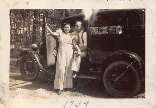 1934 man woman ford - 1934,