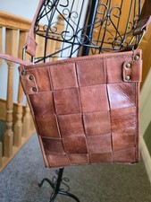 Re.Designed nicole taske walnut crossover bag tan
