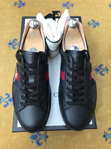 Gucci ace leather black bee - ace,