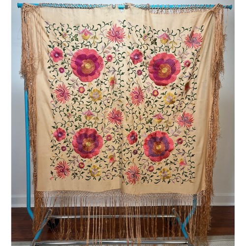Antique 1920s beige silk - antique, piano
