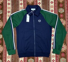 Sergio Tacchini Renshaw Track Jacket Maritime Blue Eden Green Mens Casuals