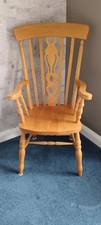 Lovely large Solid Wood  Farmhouse Carver Chair