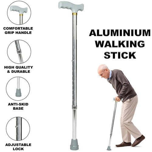 Aluminium walking stick - aluminium,