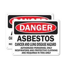 (2 Pack) Asbestos Cancer and