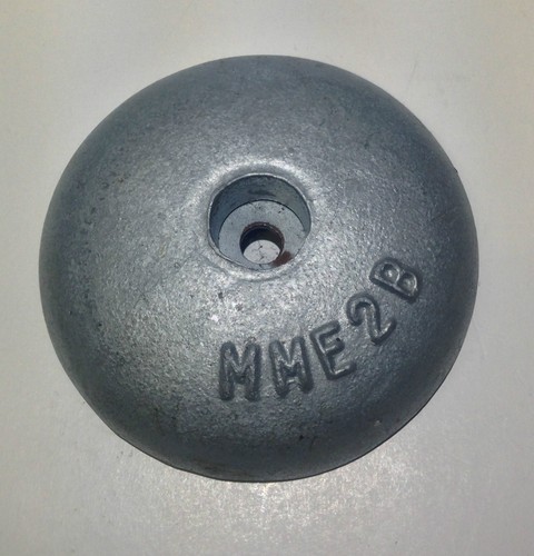 Anode sacrificial zinc bolt - anode, bolt-on