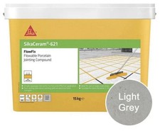 540kg Sika 621 FlowFix Jointing Compound Light Grey Flowable Porcelain (36x 15kg