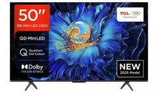 TCL SMART 4K Google TV 50C6KS 50" Mini LED Ultra HD HDR QLED TV