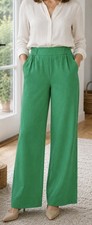 Zara Wide Leg Linen Blend