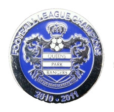 OFFICIAL QPR QUEENS PARK RANGERS FOOTBALL LEAGUE CHAMPIONS 2010-11 PIN BADGE #1