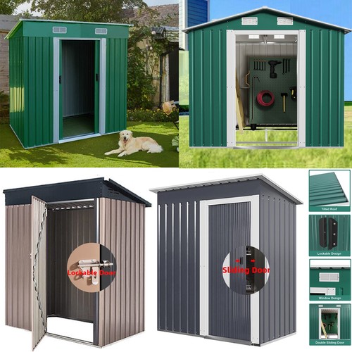 Garden shed metal pent - x,