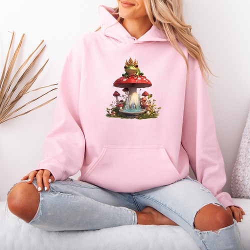 Crowned frog womens hoodie - frog,
