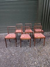 Set Of 6 Vintage Beech Dining