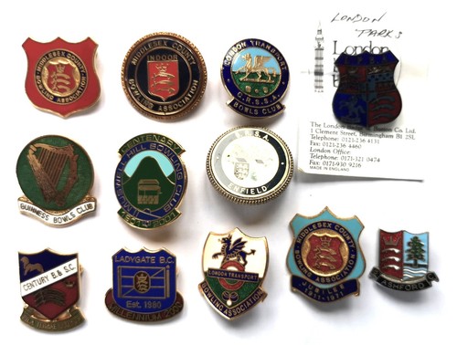 Bowling club badges middlesex - bowling,