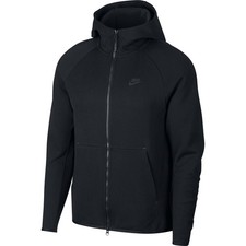 NIKE Tech Fleece Full Zip Hoodie Jacket Black 928483-010 Men's Size L Tech Pack