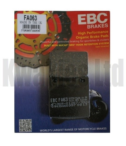Ebc rear brake pads - rear, fa063