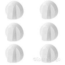 White control knob adaptors - white,