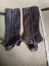 CAK Riding Sports Suede Half Chaps Brpwm Size M