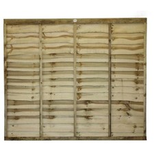 6x4, 6x5, 6x6 ft Dip Treated Overlap Fence Panels – Heavy Duty Garden Fencing –