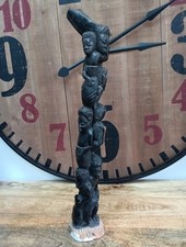 African Tree of Life Hand Carved Ebony Wood Sculpture Tribal Art 21"