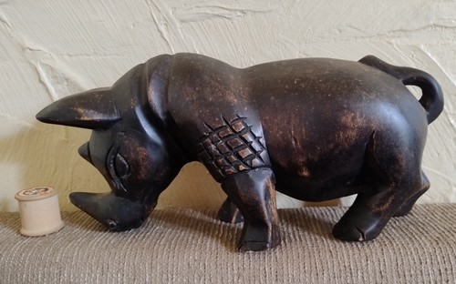Vintage hand carved solid wood - hand,
