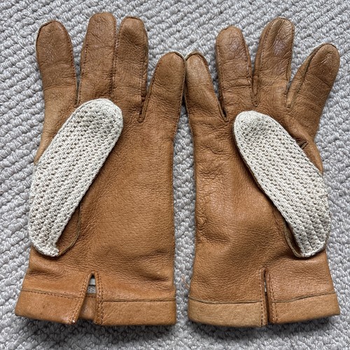 Vintage leather crochet - ,