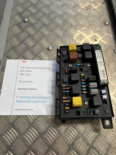 Vauxhall zafira vxr fuse box - zafira,