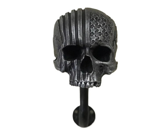 Skull motorcycle helmet holder - skull,
