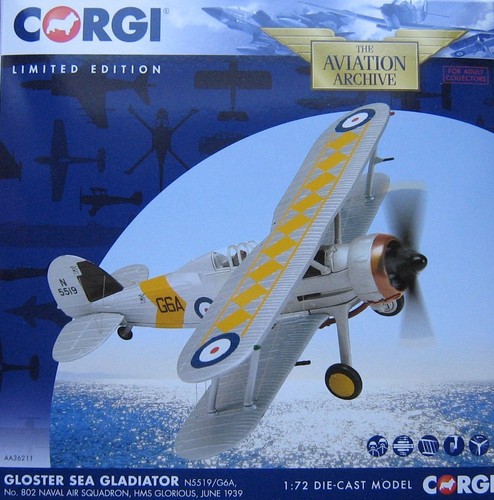 Aa36211 corgi aviation - corgi, gloster
