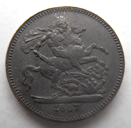 Lauer 1887 crown - lauer, token