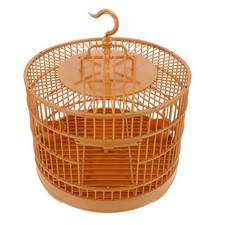 Small Bird Cage Plastic Round Bird Cage Hanging Bird Cage for Parakeet Cockatiel