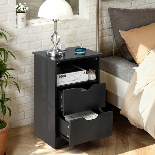 Bedside table drawers - bedside,