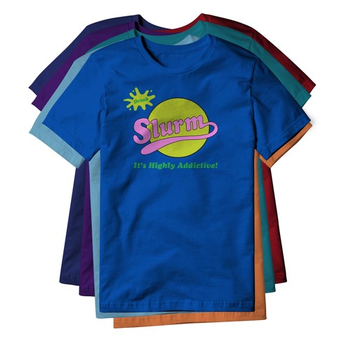 Slurm cotton tee futurama - slurm,