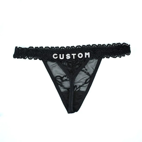 Customized thongs with name - with,