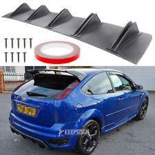 10 Fins Wing Lip Rear Diffuser Bumper Splitter 31"x7" For Ford Focus ST225 MK2