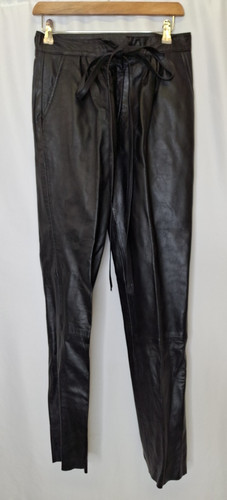 Genuine leather women - leather, black