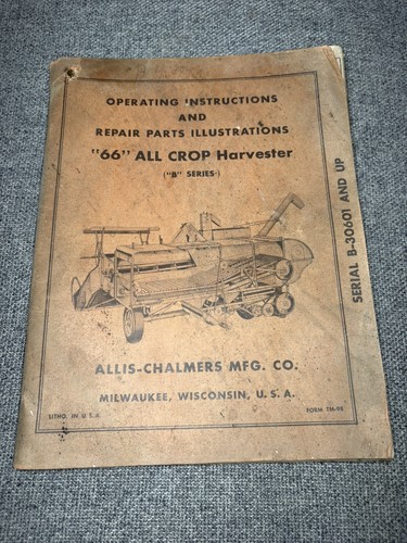 Allis chalmers 66 all - ‘56,
