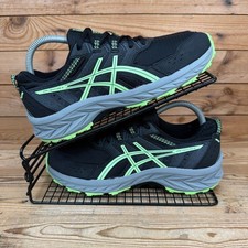 Asics Trainers Womens Size UK 5.5 Pre Venture 9 Black Green Trail Running Shoes