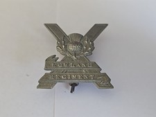 ORIGINAL LOWLAND REGIMENT STEEL CAP BADGE WITH REAR LUGS NO PINS